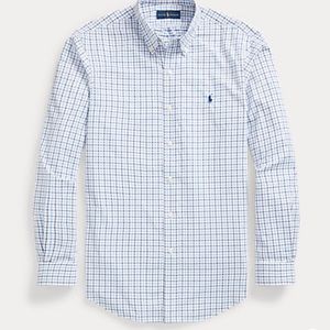 Polo Ralph Lauren Classic Fit Tattersall Performance Shirt Size 14-16